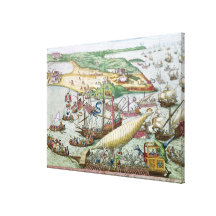 The Siege of Tunis or La Goulette by Charles V Stretched Canvas Prints