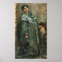 The silk coat by Lovis Corinth Poster
