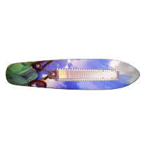 The Silver Skater Surfer Custom Skate Board