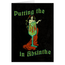 The Sin In Absinthe Greeting Cards