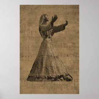 The Singer: A music poster print