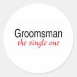 The Single Groomsman Stickers