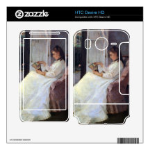 The sister of the artist at a window by Morisot Decals For HTC Desire HD