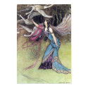The Six Swans by Warwick Goble Poster posters