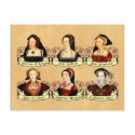 The SIx Wives of Henry VIII Classic postcards