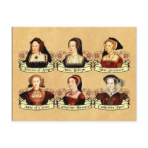 The SIx Wives of Henry VIII Classic postcards by opheliasart The SIx Wives of Henry VIII Classic postcards