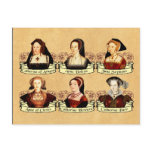 The SIx Wives of Henry VIII Classic Postcard