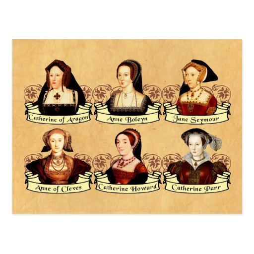 The SIx Wives Of Henry VIII Classic Postcard | Zazzle