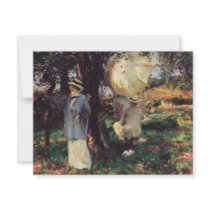 The Sketchers by John Singer Sargent Custom Invite