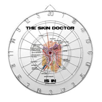 The Skin Doctor Is In (Anatomy Dermatology) Dartboard With Darts