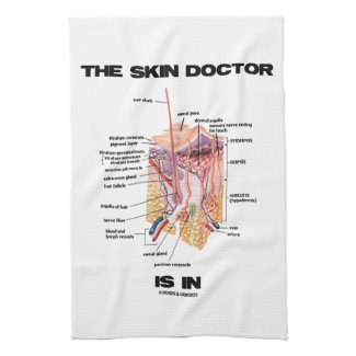 The Skin Doctor Is In (Anatomy Dermatology) Hand Towels