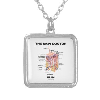 The Skin Doctor Is In (Anatomy Dermatology) Personalized Necklace