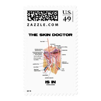The Skin Doctor Is In (Dermatology Anatomy) Stamps