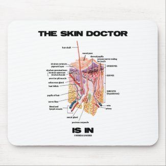 The Skin Doctor Is In (Dermatology Attitude) Mouse Pads