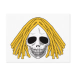The Skull Smiley Dreadlocks Blond Post Cards