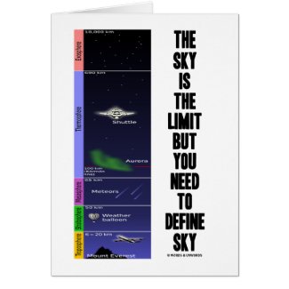 The Sky Is The Limit But You Need To Define Sky Greeting Cards