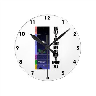The Sky Is The Limit But You Need To Define Sky Round Wall Clocks