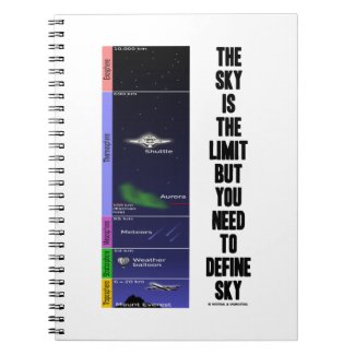 The Sky Is The Limit But You Need To Define Sky Spiral Note Book