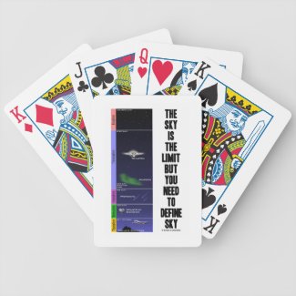The Sky Is The Limit But You Need To Define Sky Bicycle Card Deck