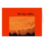 the sky melts... card