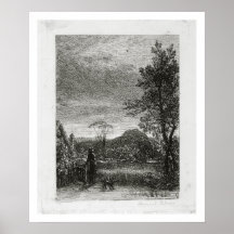 The Skylark (etching) Poster