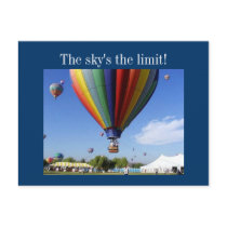 The Sky's the Limit! postcards