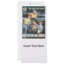 The Sky's The Limit World War II Custom Rack Card