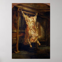 The Slaughtered Ox, 1655 Posters
