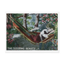 The Sleeping Beauty, Romantic Vintage Postcards