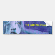 The Sleeping Masses Sticker ( Ver 2 ) Bumper Sticker