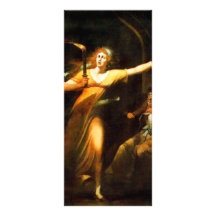 The Sleepwalking Lady Macbeth By Füssli Johann Hei Full Color Rack Card