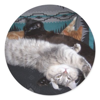 the sleepy bunch stickers by KatAnnette