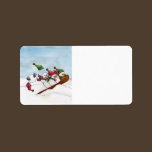 The Sleigh Ride Address Label labels