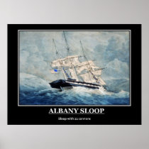 The Sloop Albany Vintage image Posters