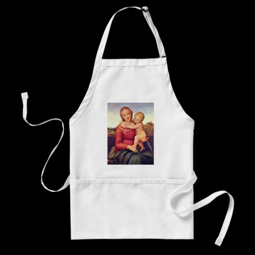 The Small Cowper Madonna By Raffael Apron