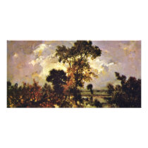 The Small Fishing By Rousseau Théodore ( photo cards by Artcollection The Small Fishing By Rousseau Théodore ( photo cards