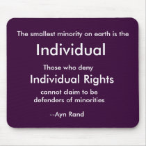The smallest minority on earth is the, Individu... mousepads