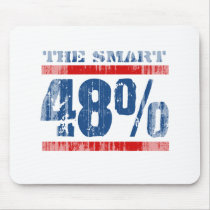 The smart 48 percent Faded.png mousepads