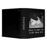"The Smart One"...English Bulldog Puppy Vinyl Binder