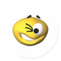 The smiley face store bring you a winking smiley stickers by SmileyFaceStore The smiley face store bring you a winking smiley stickers
