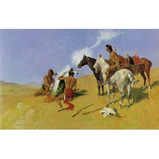 The Smoke Signal by Frederic Remington print