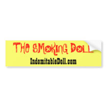 "The Smoking Doll" Bumper Sticker