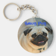 The Smug Pug Key Chain