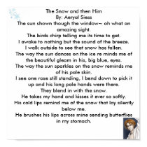 The Snow and then Him By Aeryal Siess posters