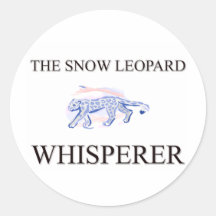 The Snow Leopard Whisperer Stickers