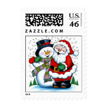 The Snowman & Santa Claus Postage