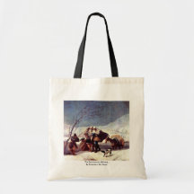 The Snowstorm (Winter).,  By Francisco De Goya Tote Bag