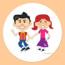 The Sock Hop Kids stickers