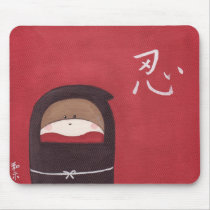 The Sock Monkey Ninja Mousepad by Princess_Monkey The Sock Monkey Ninja Mousepad