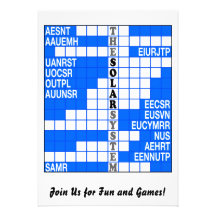 The Solar System Word Scramble Invite